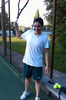 Yalda and tennis racket