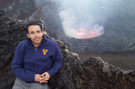 Bassem and volcano