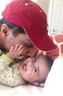 Niraj and his baby girl